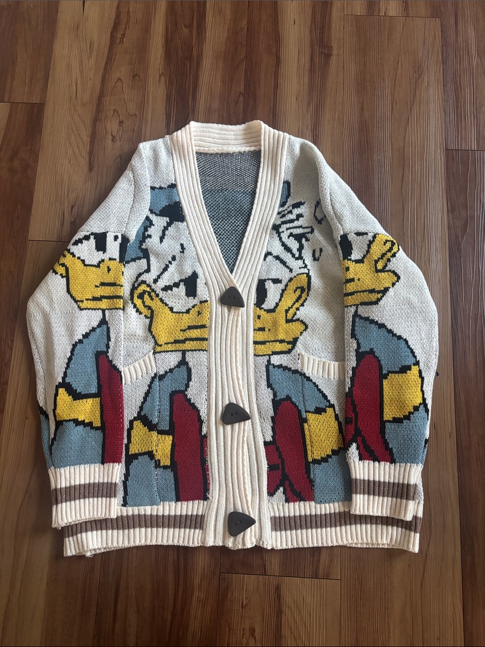 Duck Cardigan Sweater